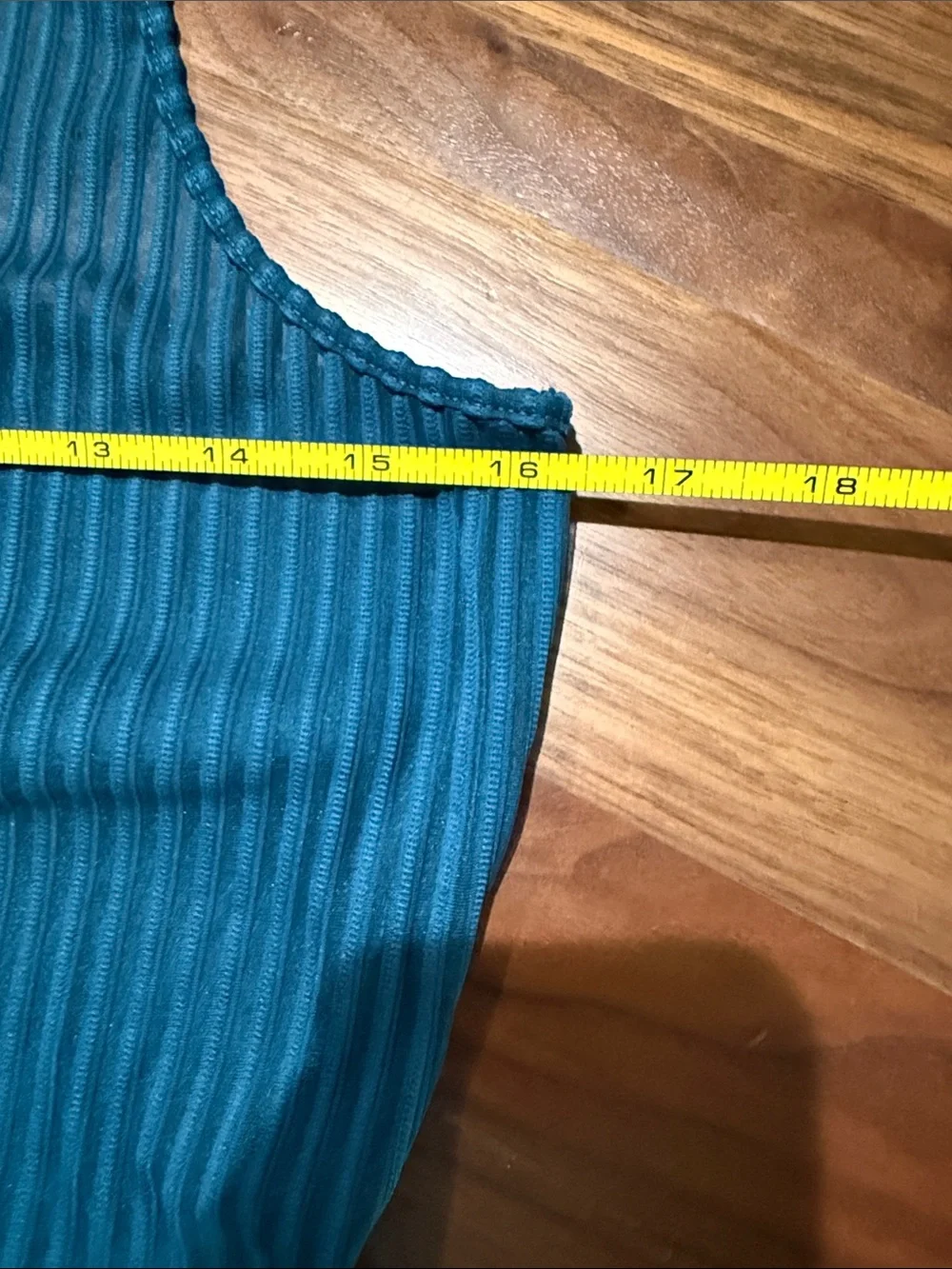 Alo Yoga Essence Teal Ribbed Racerback Tank Size Small